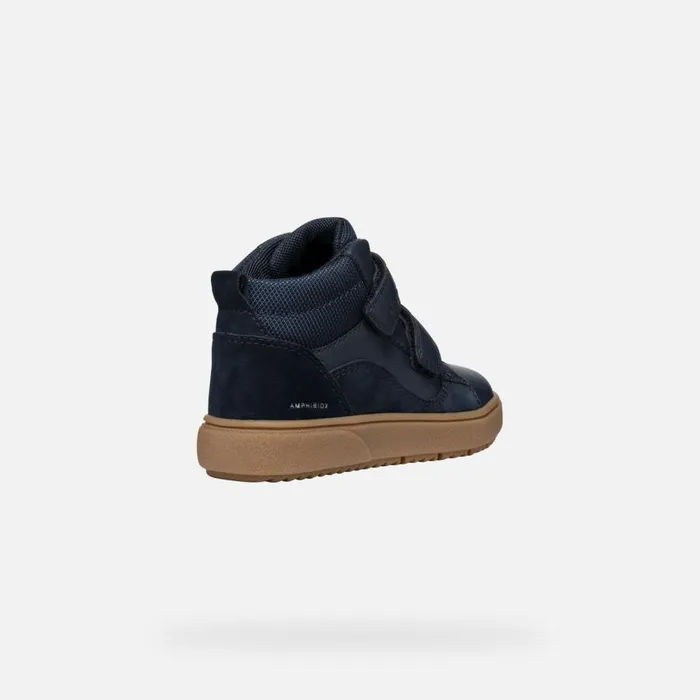 Geox Sneakers THELEVEN ABX BOY NavyCaramel Waterproof Trainers Navycaramel 8211 Kids