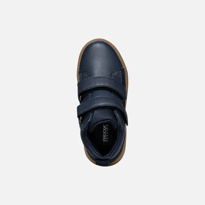 Geox Sneakers THELEVEN ABX BOY NavyCaramel Waterproof Trainers Navycaramel 8211 Kids