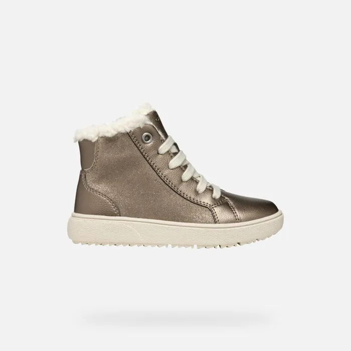 Geox Sneakers THELEVEN ABX GIRL Smoke Grey High Top Sneakers Smoke Grey 8211 Kids