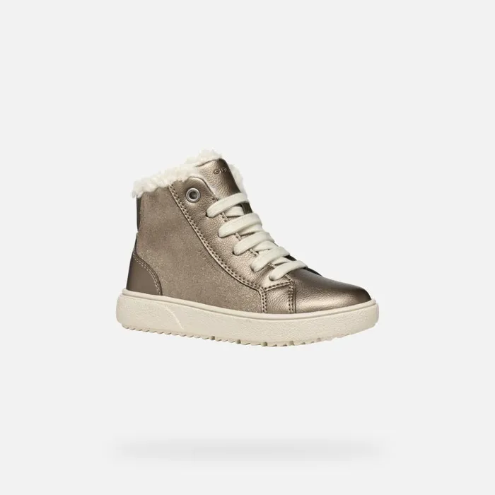 Geox Sneakers THELEVEN ABX GIRL Smoke Grey High Top Sneakers Smoke Grey 8211 Kids
