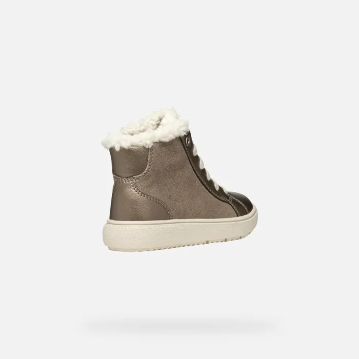 Geox Sneakers THELEVEN ABX GIRL Smoke Grey High Top Sneakers Smoke Grey 8211 Kids