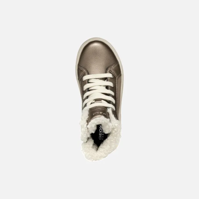 Geox Sneakers THELEVEN ABX GIRL Smoke Grey High Top Sneakers Smoke Grey 8211 Kids