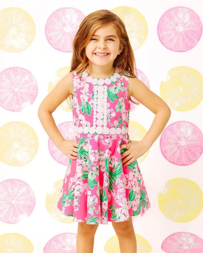 Girls Lilly Pulitzer Girls Dresses and Rompers Girls Idala Cotton Dress Roxie Pink Worth A Look Girls Lilly Pulitzer Girls Dresses and Rompers Girls Idala Cotton Dress Roxie Pink Worth A Look