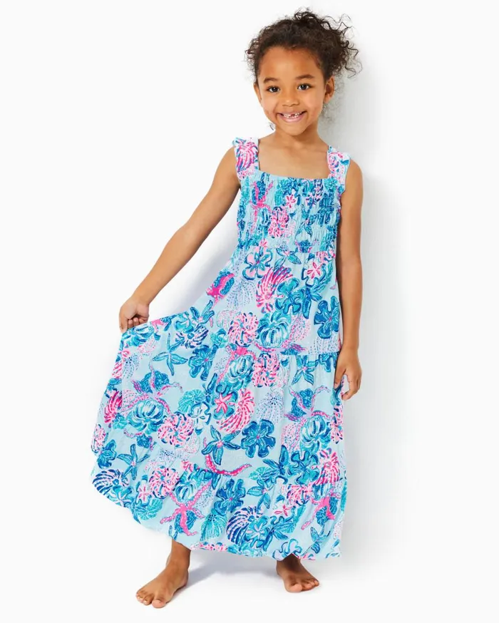 Girls Lilly Pulitzer Girls Dresses and Rompers Girls Mini Hadly Maxi Dress Multi Bahamas Beachcomber Girls Lilly Pulitzer Girls Dresses and Rompers Girls Mini Hadly Maxi Dress Multi Bahamas Beachcomber