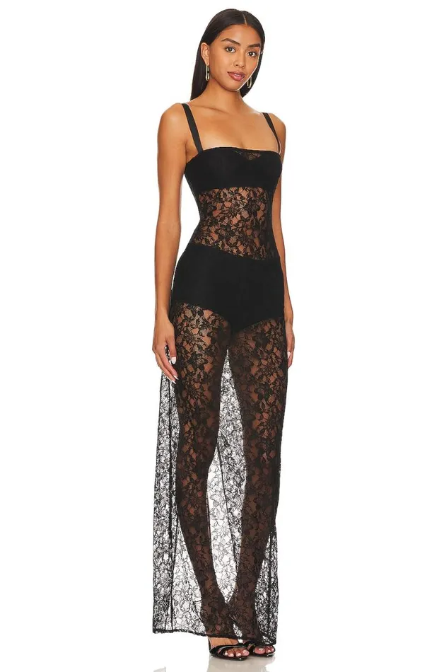 Gracia Gown Black Women Lovers and Friends Dresses