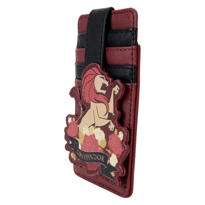Harry Potter Gryffindor House Floral Tattoo Card Holder Unisex Loungefly Bags and Wallets Harry Potter Gryffindor House Floral Tattoo Card Holder Unisex Loungefly Bags and Wallets
