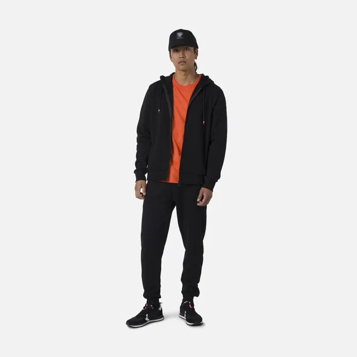 Herren Sweatshirts Und Pullover Rossignol Herrensweatshirt Mit Kapuze Logo Und Durchgehendem Reiverschluss Black200