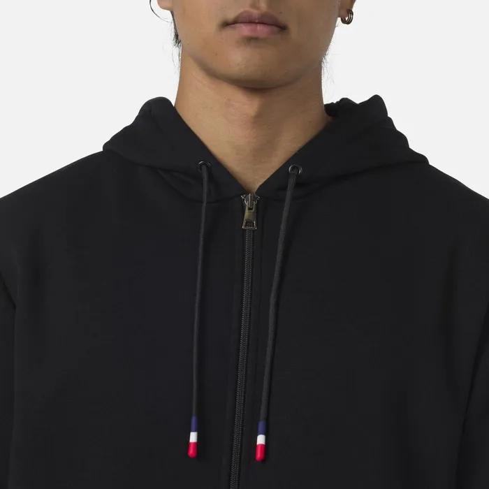 Herren Sweatshirts Und Pullover Rossignol Herrensweatshirt Mit Kapuze Logo Und Durchgehendem Reiverschluss Black200