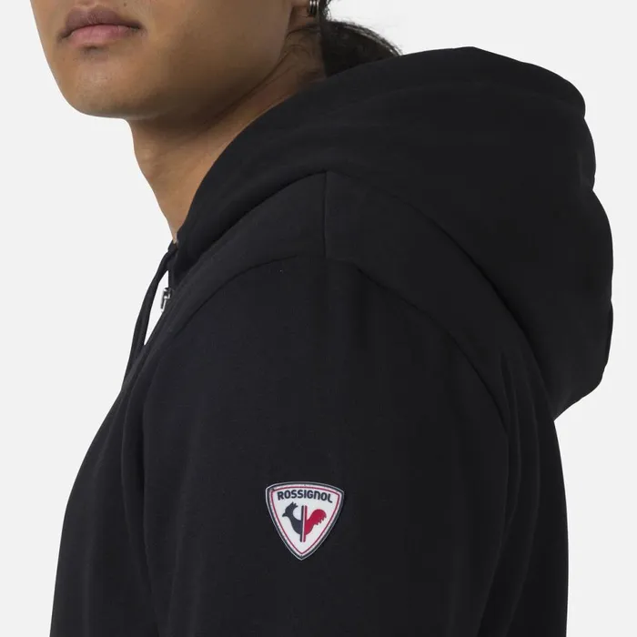Herren Sweatshirts Und Pullover Rossignol Herrensweatshirt Mit Kapuze Logo Und Durchgehendem Reiverschluss Black200