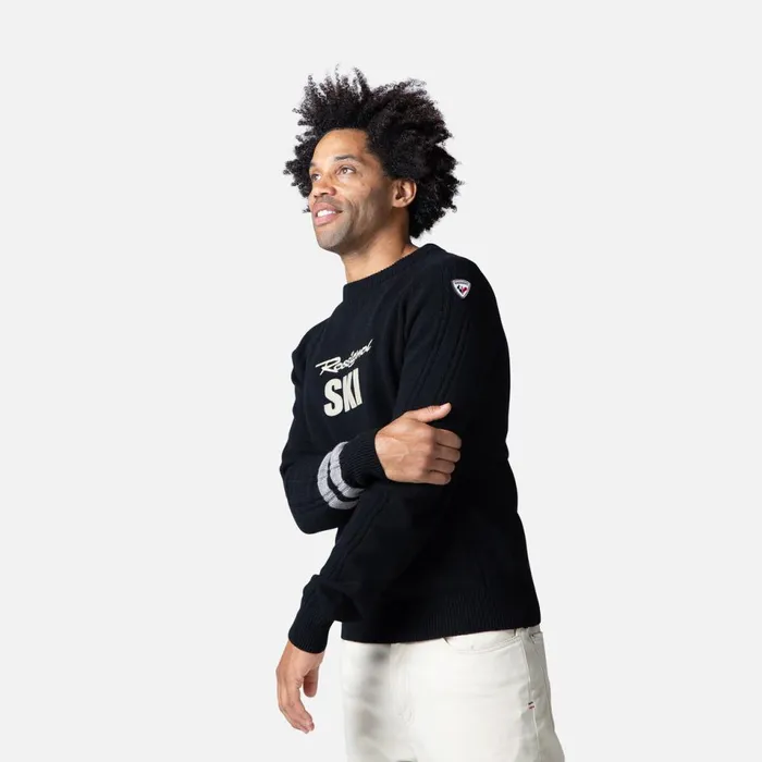 Herren Sweatshirts Und Pullover Rossignol Signature Herrenstrickpullover Black200
