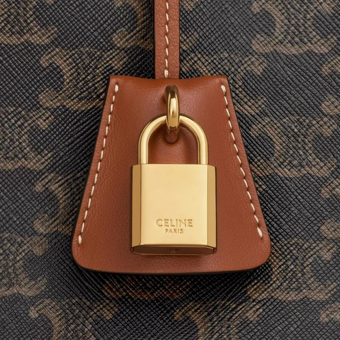 Horizontal Cabas In Triomphe Canvas And Calfskin Tan Women CELINE CABAS Horizontal Cabas In Triomphe Canvas And Calfskin Tan Women CELINE CABAS
