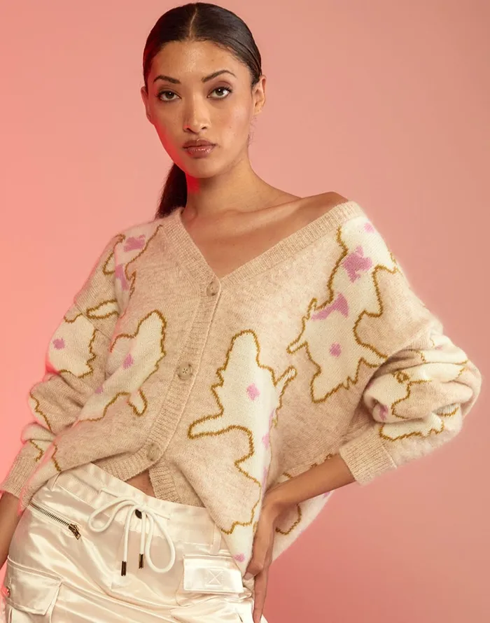 Intarsia Cardigan 8211 Ivcam Women Cynthia Rowley Tops