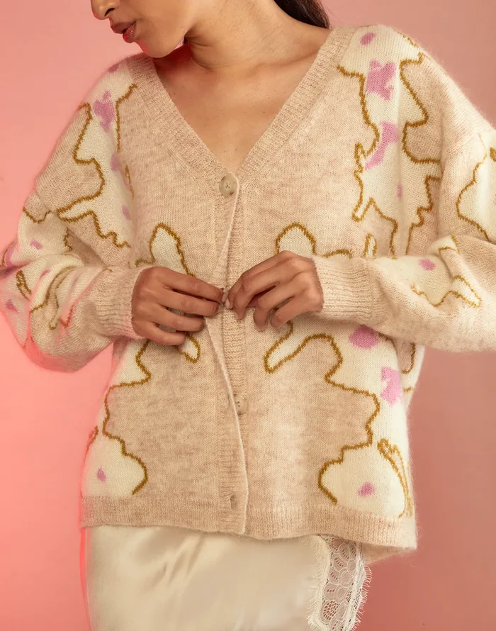 Intarsia Cardigan 8211 Ivcam Women Cynthia Rowley Tops