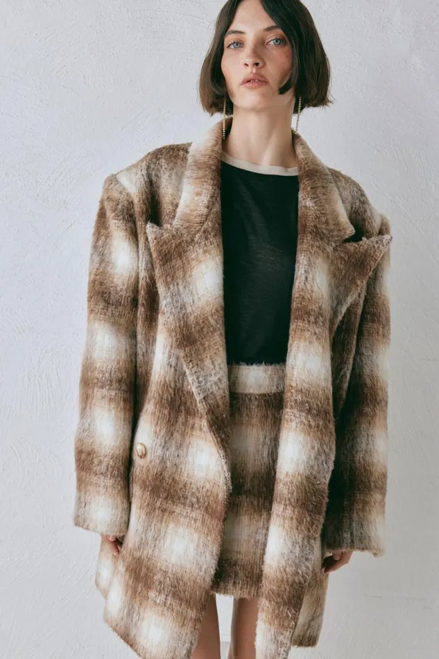 JacketsCoats Women VRG GRL Alexa Blazer Plaid JacketsCoats Women VRG GRL Alexa Blazer Plaid