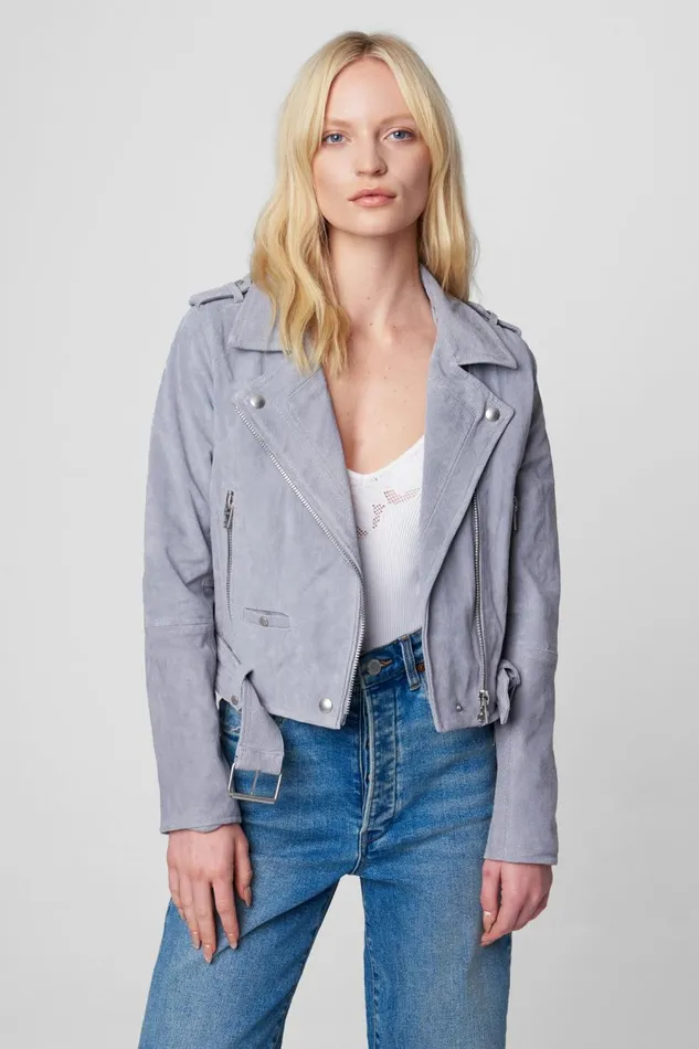Jackets Women Blank Nyc Cloud Grey Moto Jacket Jackets Women Blank Nyc Cloud Grey Moto Jacket