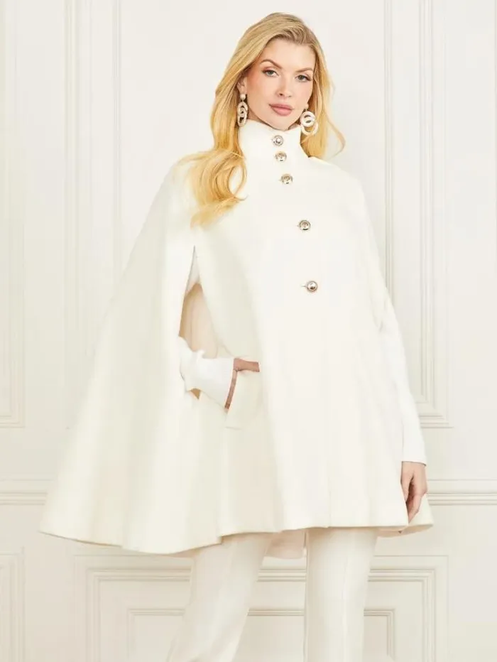 Jackets Women Marciano Marlene WoolBlend Cape Pale Pearl