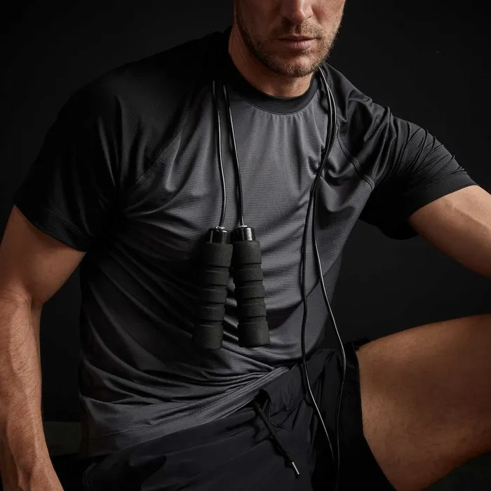 James Perse Performance Tops Two Tone Short Sleeve Raglan Crew Slateblack 8211 Men