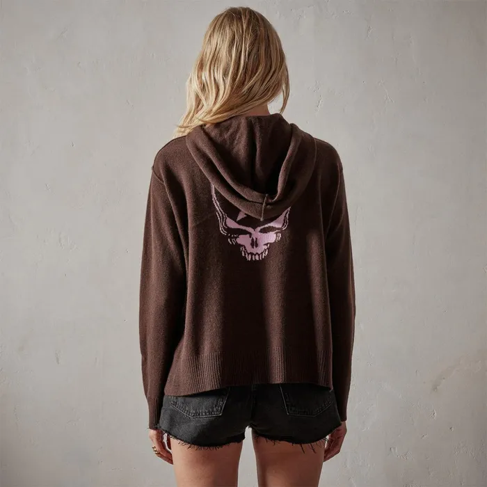 James Perse Sweaters Grateful Dead Pullover Hoodie Black Cherry 8211 Women