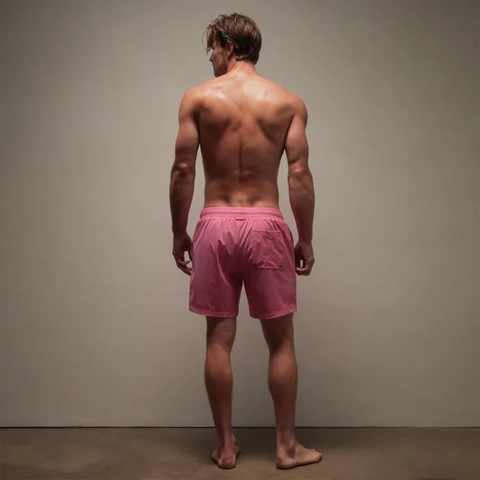 James Perse Swimwear Split Hem Boardshort Intense Pink 8211 Men