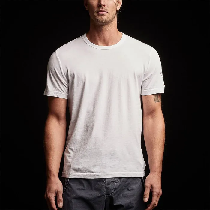 James Perse TShirts Short Sleeve Crew Neck Whiterust 8211 Men