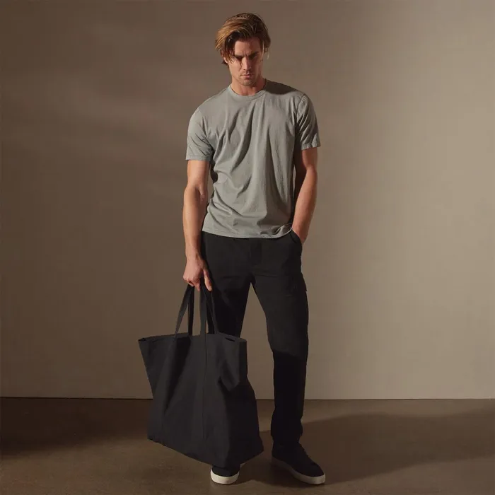 James Perse Tote Bags Large Matte Nylon Tote Black 8211 Men