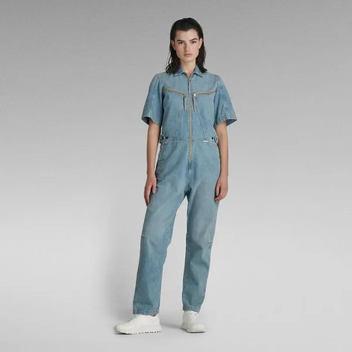 Jumpsuits Women GStar RAW Flight Jumpsuit Vintage Hawaiian Ocean