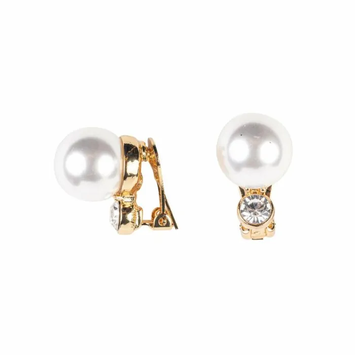 Kenneth Jay Lane Pearl Earrings Women Gold And Pearl Clip Earring