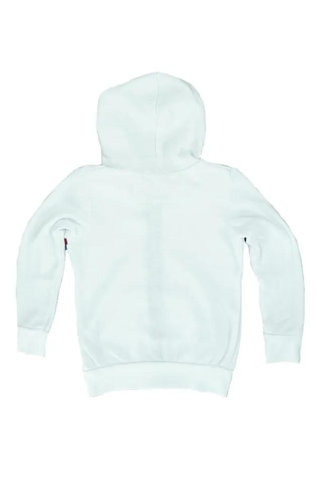 Kids Hoodies Aviator Nation 5 Stripe Hoodie 8211 White