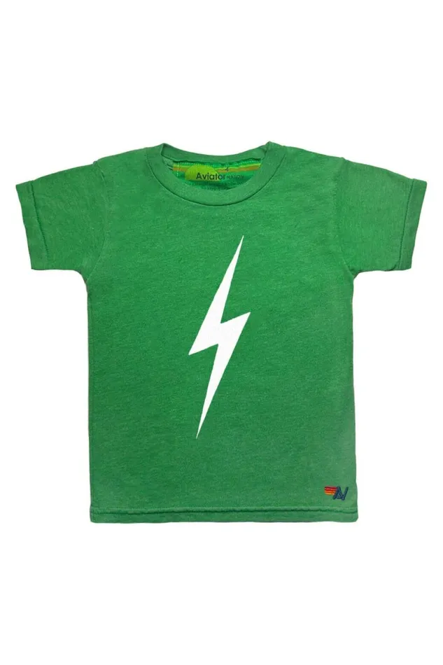 Kids Tees Aviator Nation Bolt Tee 8211 Kelly Green