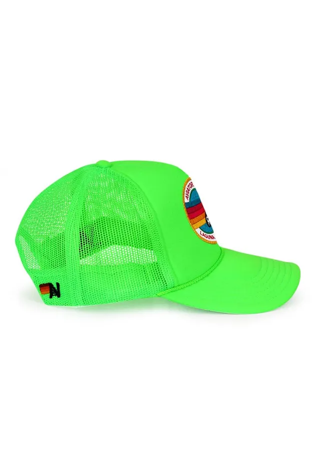 Kids Trucker Hats Aviator Nation Signature Laguna Beach Logo 8211 Vintage Trucker Hat