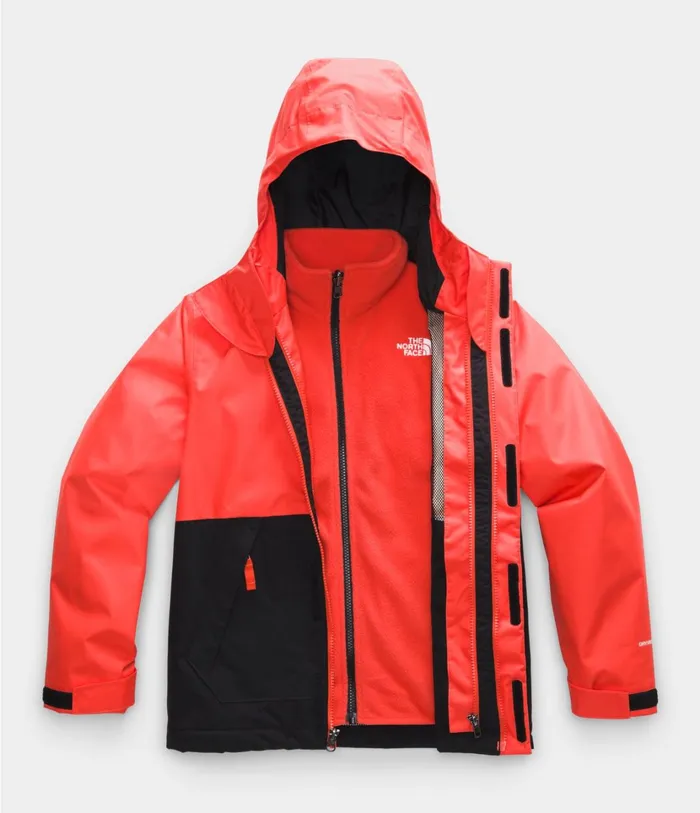 Kids Vortex Triclimate Flare Orange The North Face Jackets and Vests