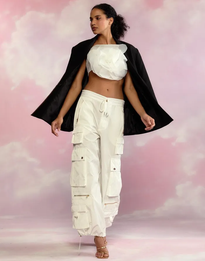 Kim Cargo Pant 8211 White Women Cynthia Rowley Bottoms