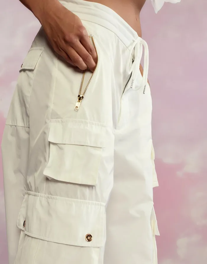 Kim Cargo Pant 8211 White Women Cynthia Rowley Bottoms