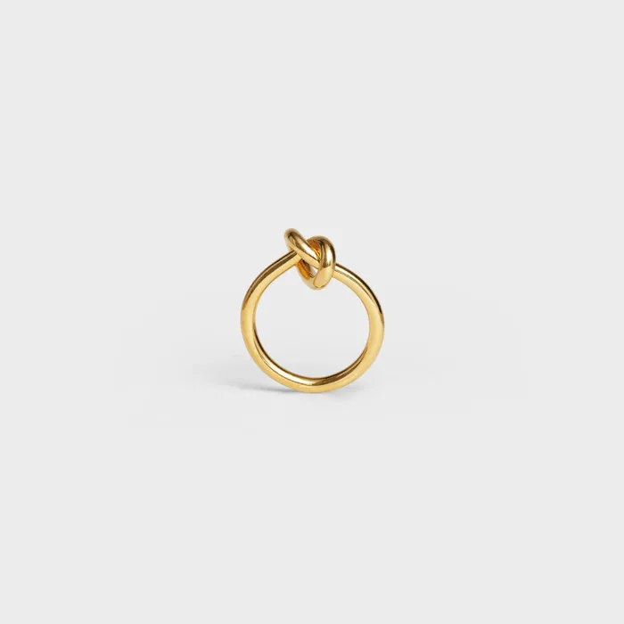 Knot Ring In Brass With Gold Finish Gold Women CELINE RINGS
