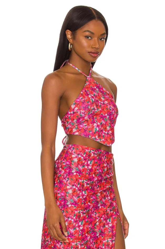 Lana Tie Top Island Floral Women Lovers and Friends Tops