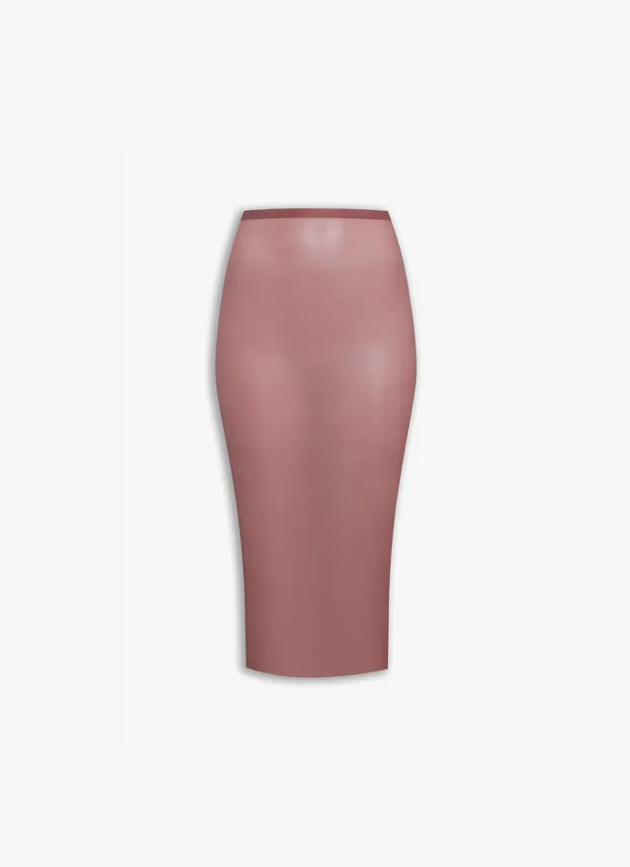 Latex Pencil Skirt Women Alaa Skirts