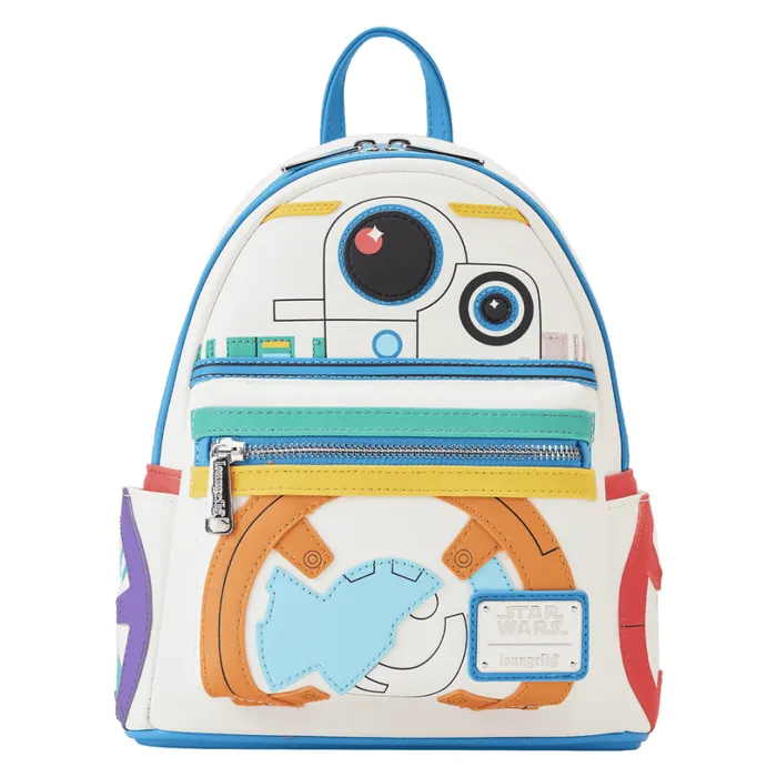 Limited Edition Star Wars BB8 Pride BobbleHead Pop And Bag Bundle Unisex Loungefly Backpacks Limited Edition Star Wars BB8 Pride BobbleHead Pop And Bag Bundle Unisex Loungefly Backpacks