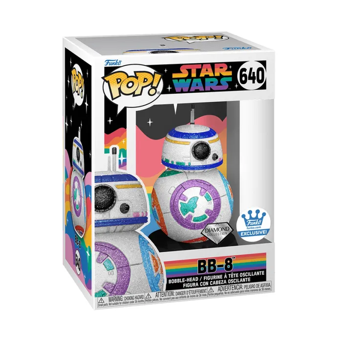 Limited Edition Star Wars BB8 Pride BobbleHead Pop And Bag Bundle Unisex Loungefly Backpacks Limited Edition Star Wars BB8 Pride BobbleHead Pop And Bag Bundle Unisex Loungefly Backpacks