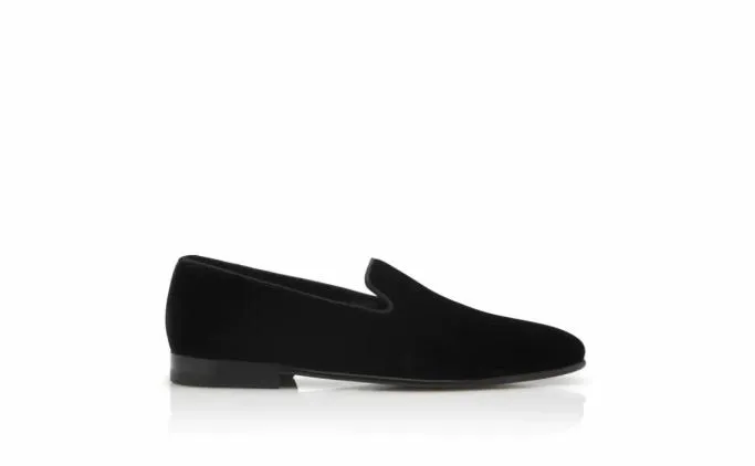 Loafers Men Manolo Blahnik MARIO VELVETBlack Velvet Loafers Loafers Men Manolo Blahnik MARIO VELVETBlack Velvet Loafers