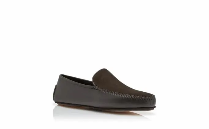 Loafers Men Manolo Blahnik MAYFAIRBrown Nappa Leather And Suede Driving Shoes Loafers Men Manolo Blahnik MAYFAIRBrown Nappa Leather And Suede Driving Shoes