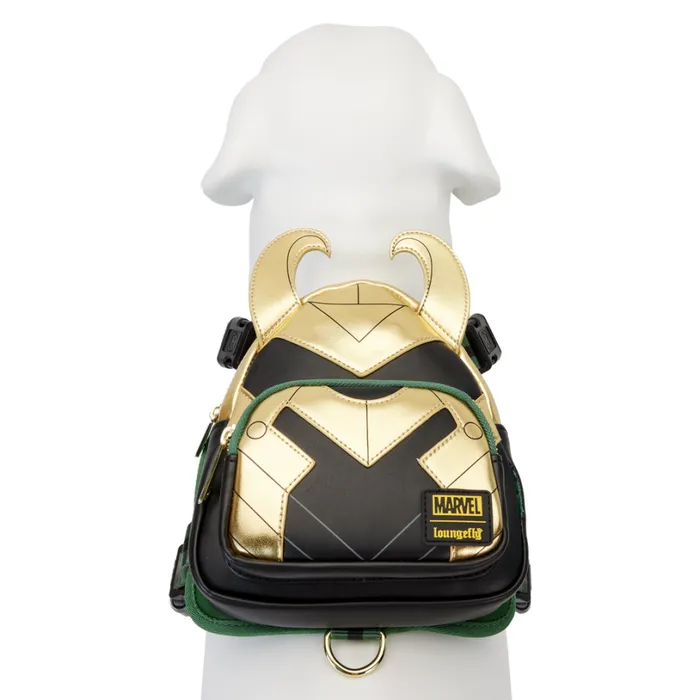 Loki Cosplay Mini Backpack Dog Harness Unisex Loungefly Pet Accessories Loki Cosplay Mini Backpack Dog Harness Unisex Loungefly Pet Accessories