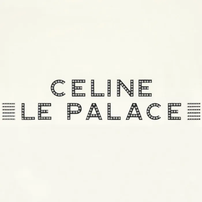 Loose Le Palace TShirt In Cotton Jersey Dirty White Black Silver Men CELINE TSHIRTS AND SWEATSHIRTS