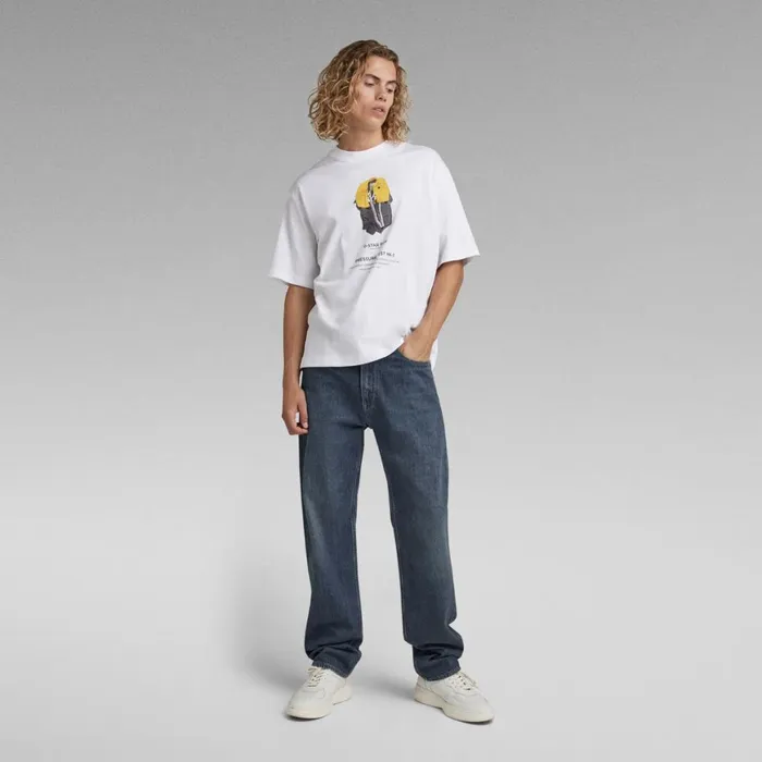 Loose Men GStar RAW Type 49 Relaxed Straight Jeans Antique Cosmic Blue