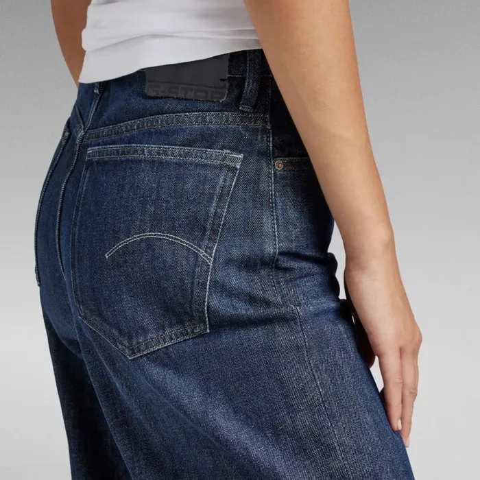 Loose Women GStar RAW Deck Ultra High Wide Leg Jeans Worn In Ocean Reef