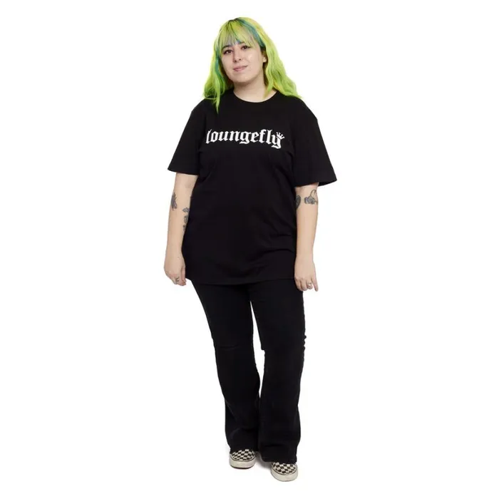 Loungefly 25th Anniversary Logo Black Tee Unisex Loungefly Apparel Loungefly 25th Anniversary Logo Black Tee Unisex Loungefly Apparel