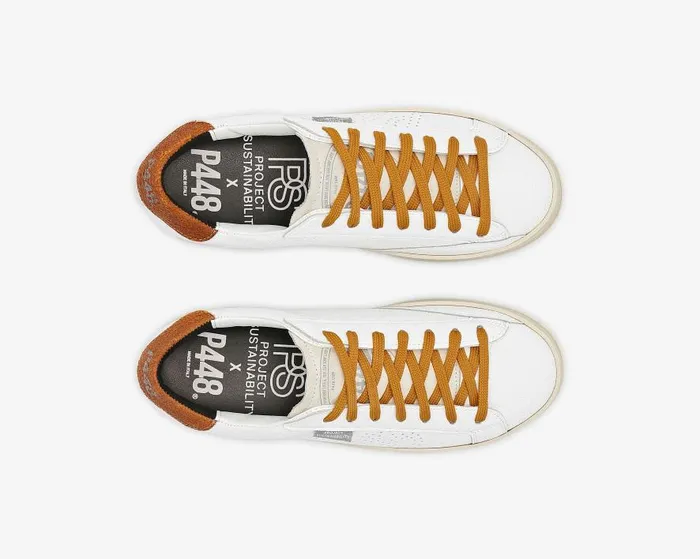 Low Tops Mens P448 John Lionfish WhiteMustard