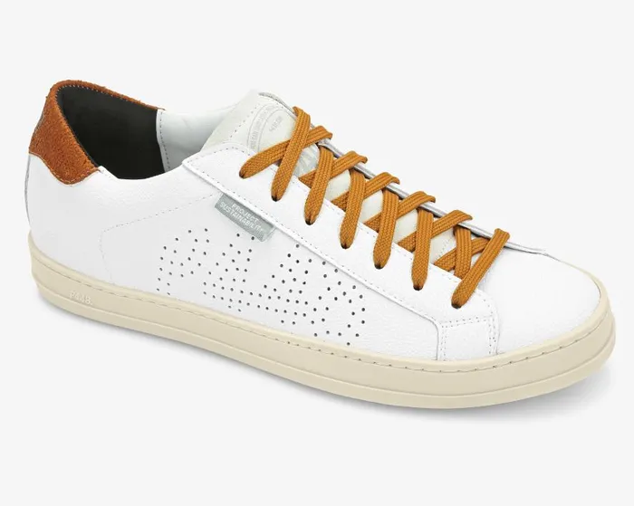 Low Tops Mens P448 John Lionfish WhiteMustard