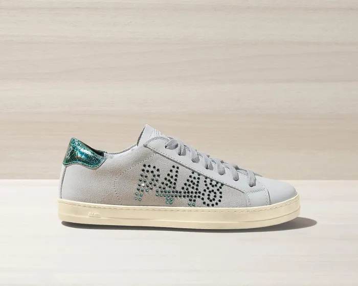 Low Tops Womens P448 John WhiteTurquoise