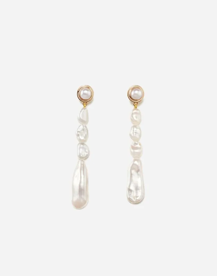 Madewell AGMES Short Emmanuelle Earrings Gold Women Jewelry