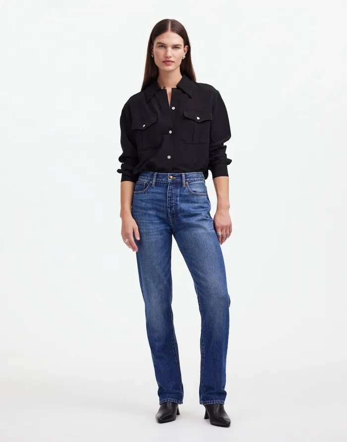 Madewell Alexa Chung For Madewell HighRise Straight Jean In Allendale Wash Allendale Wash Women Jeans Madewell Alexa Chung For Madewell HighRise Straight Jean In Allendale Wash Allendale Wash Women Jeans